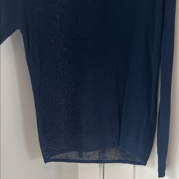 Theory Navy Crew Neck Sweater - Picture 5 of 5